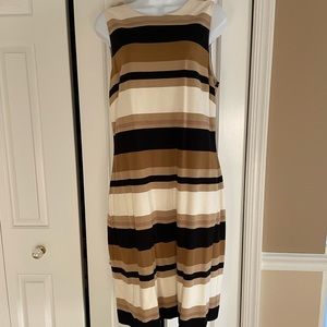 Banana republic lined sheath dress multi striped